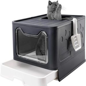 BRAND NEW! Foldable Cat Litter Box with Lid and litter scoop